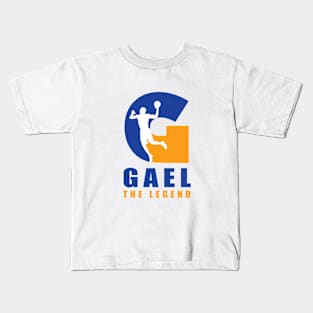 Gael Custom Player Basketball Your Name The Legend Kids T-Shirt